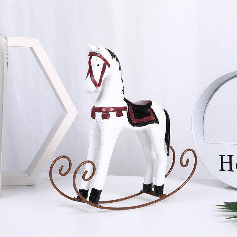 Resin Rocking Horse Ornament