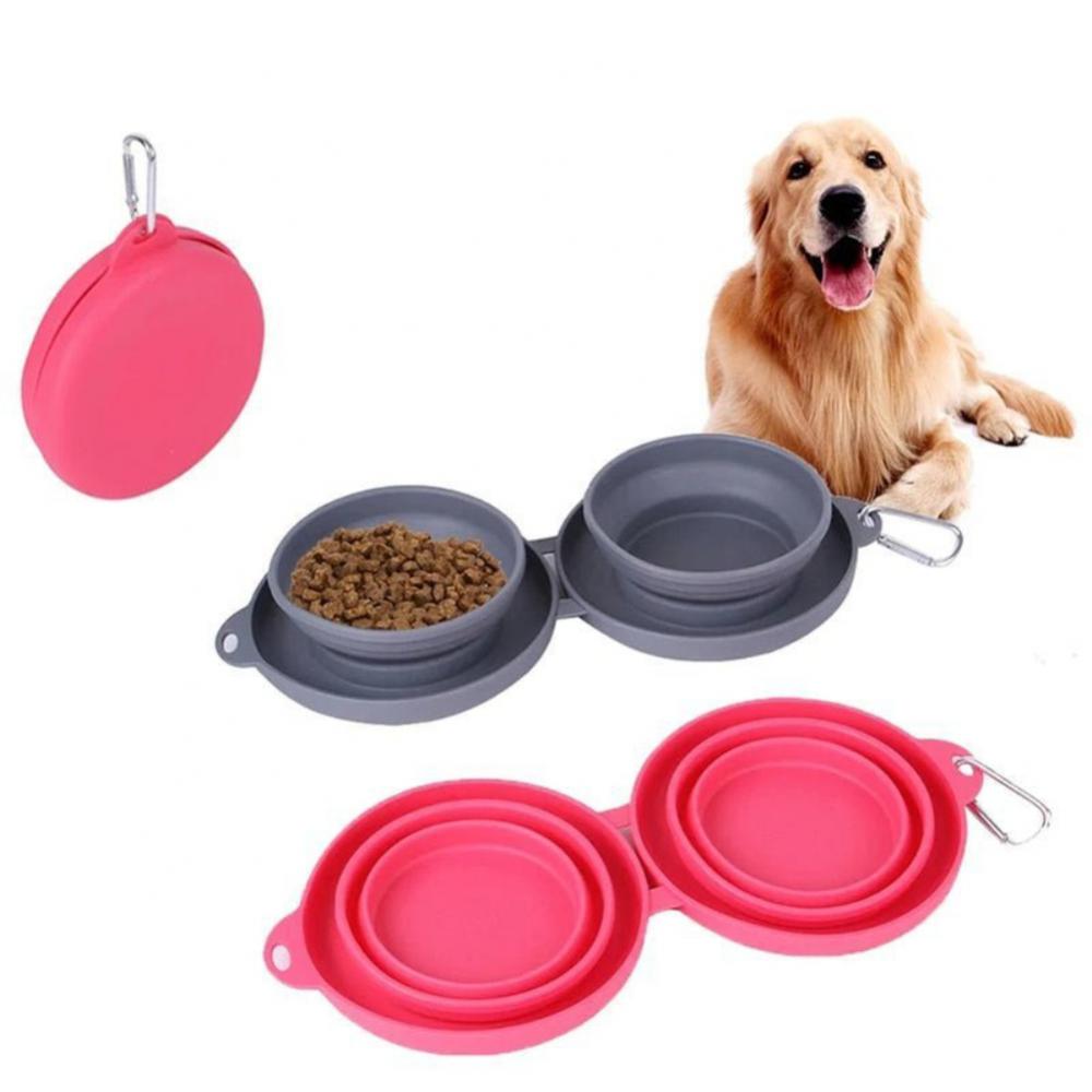 Portable Foldable Silicon Dog Bowl