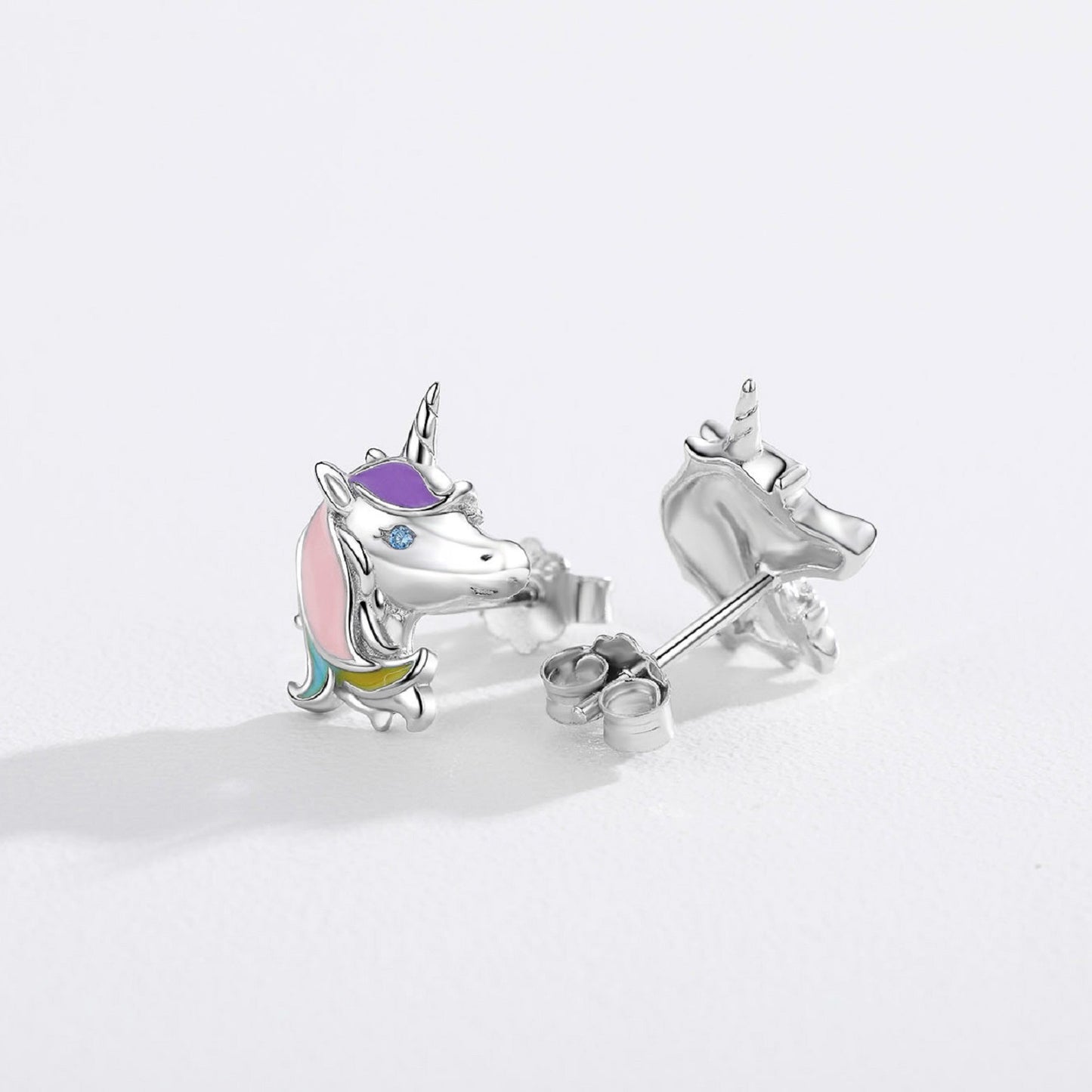 Unicorn Earrings 925 Sterling Silver