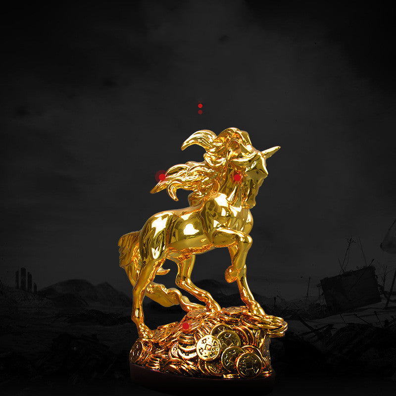 Golden Horse of Abundance and Luck