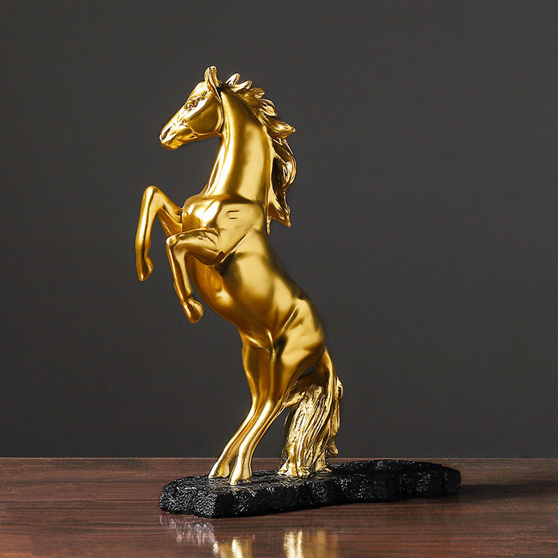 'Golden Horse' Wine Bottle Stand