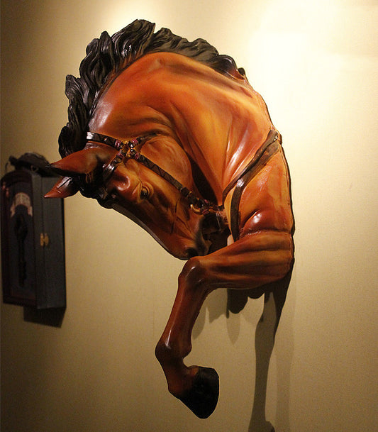 Large Resin Horse Bust - Wall Mounted