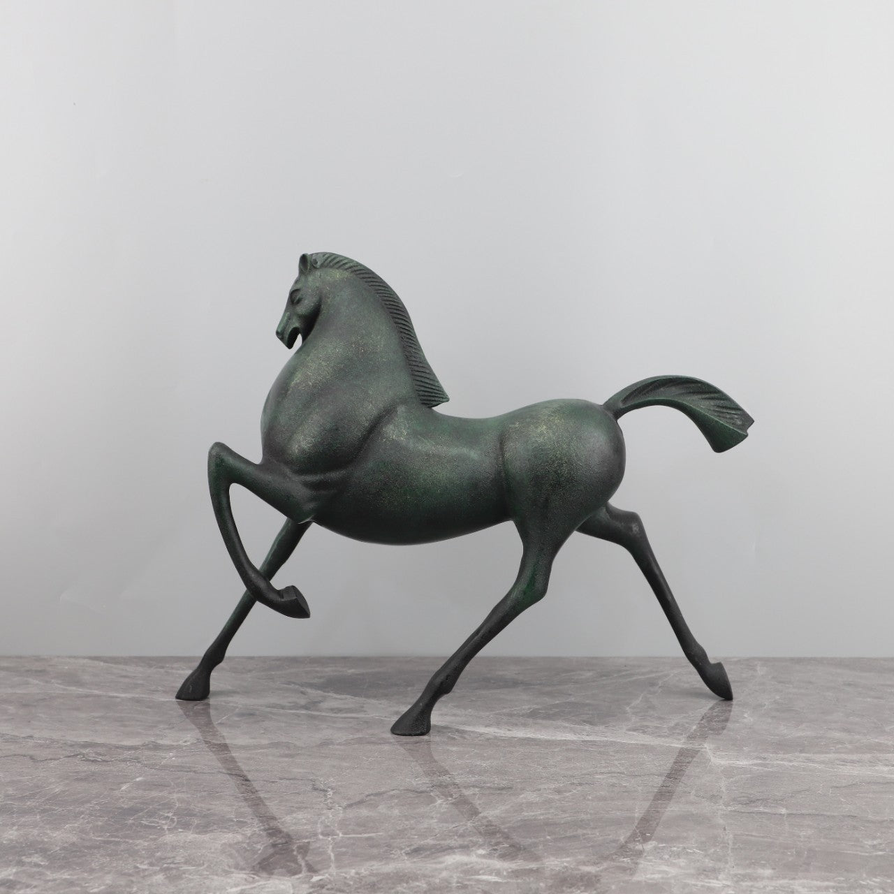 Metal Walking Horse Ornament