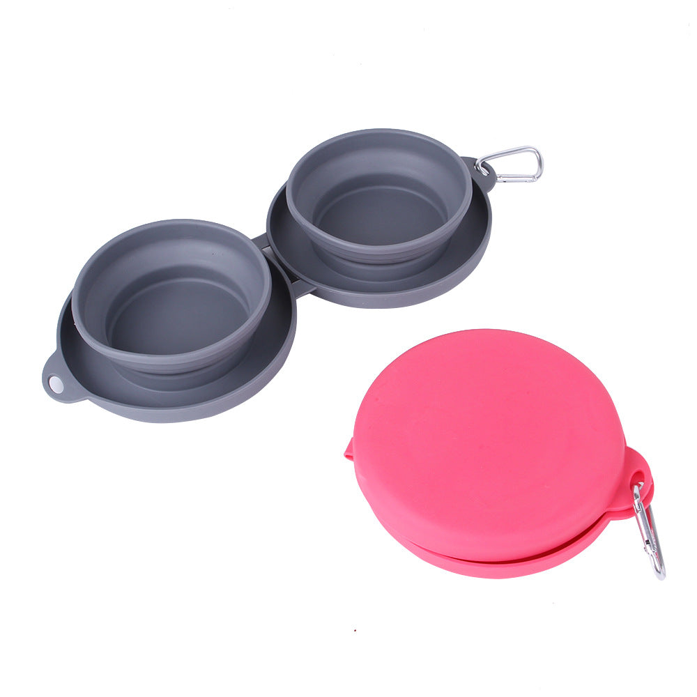 Portable Foldable Silicon Dog Bowl