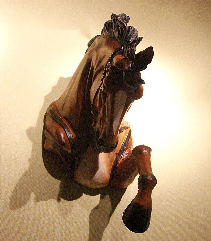 Large Resin Horse Bust - Wall Mounted