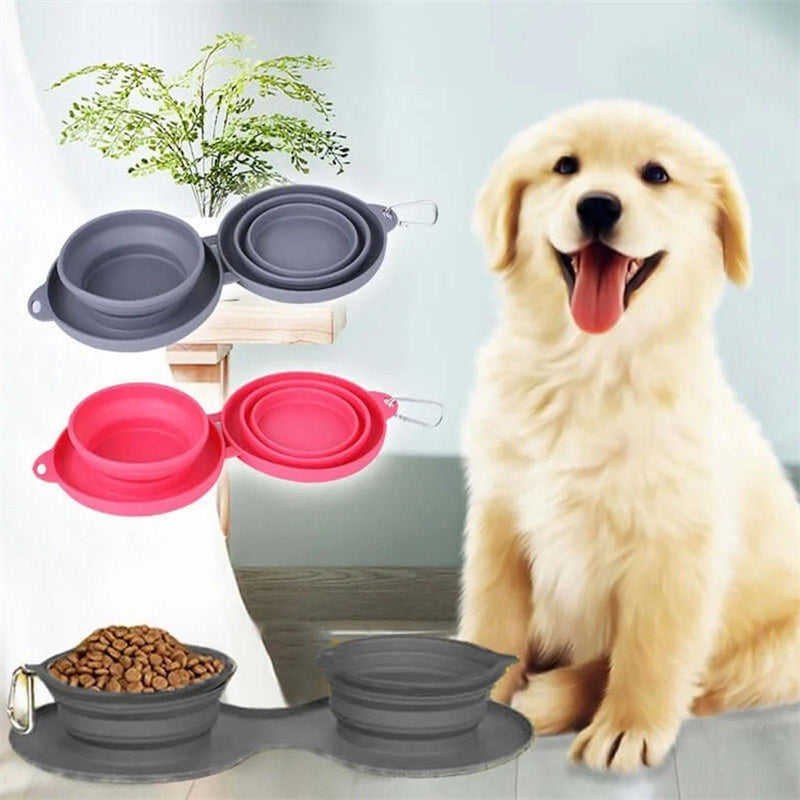 Portable Foldable Silicon Dog Bowl