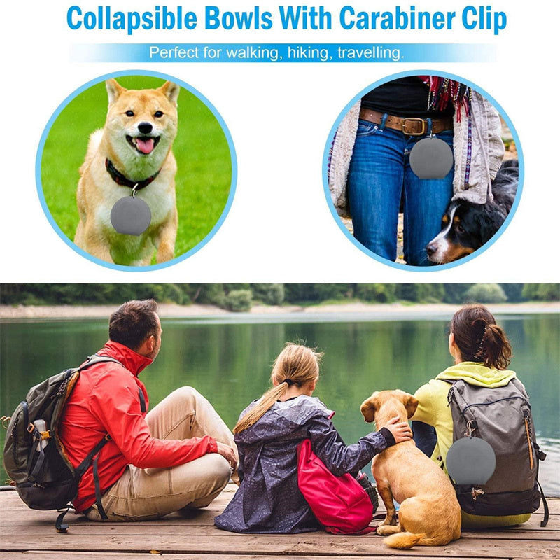 Portable Foldable Silicon Dog Bowl