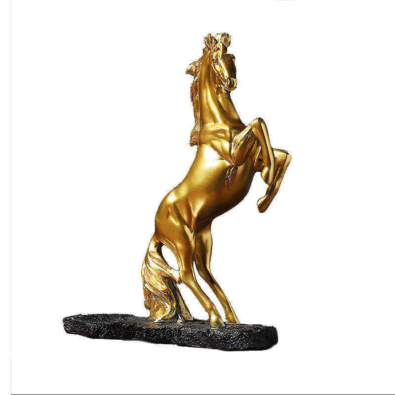 'Golden Horse' Wine Bottle Stand