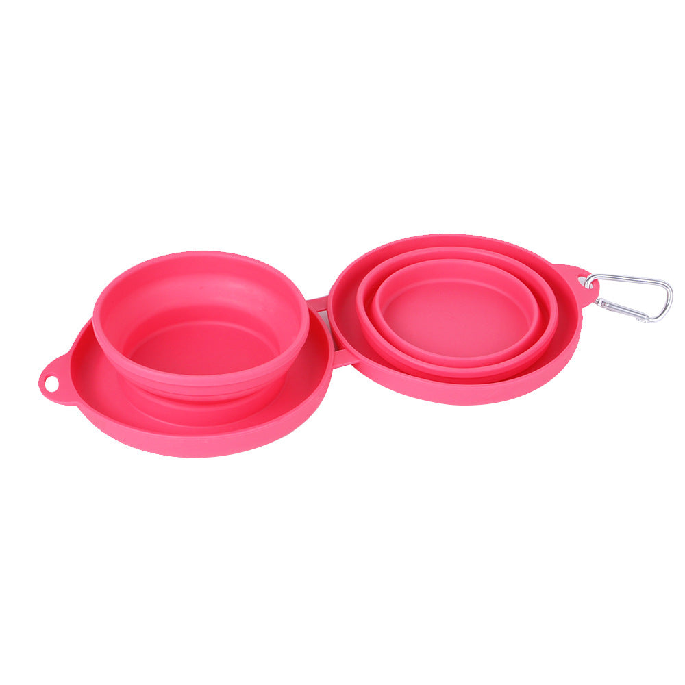 Portable Foldable Silicon Dog Bowl