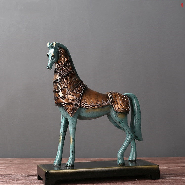 'Horse of War' Resin Ornaments