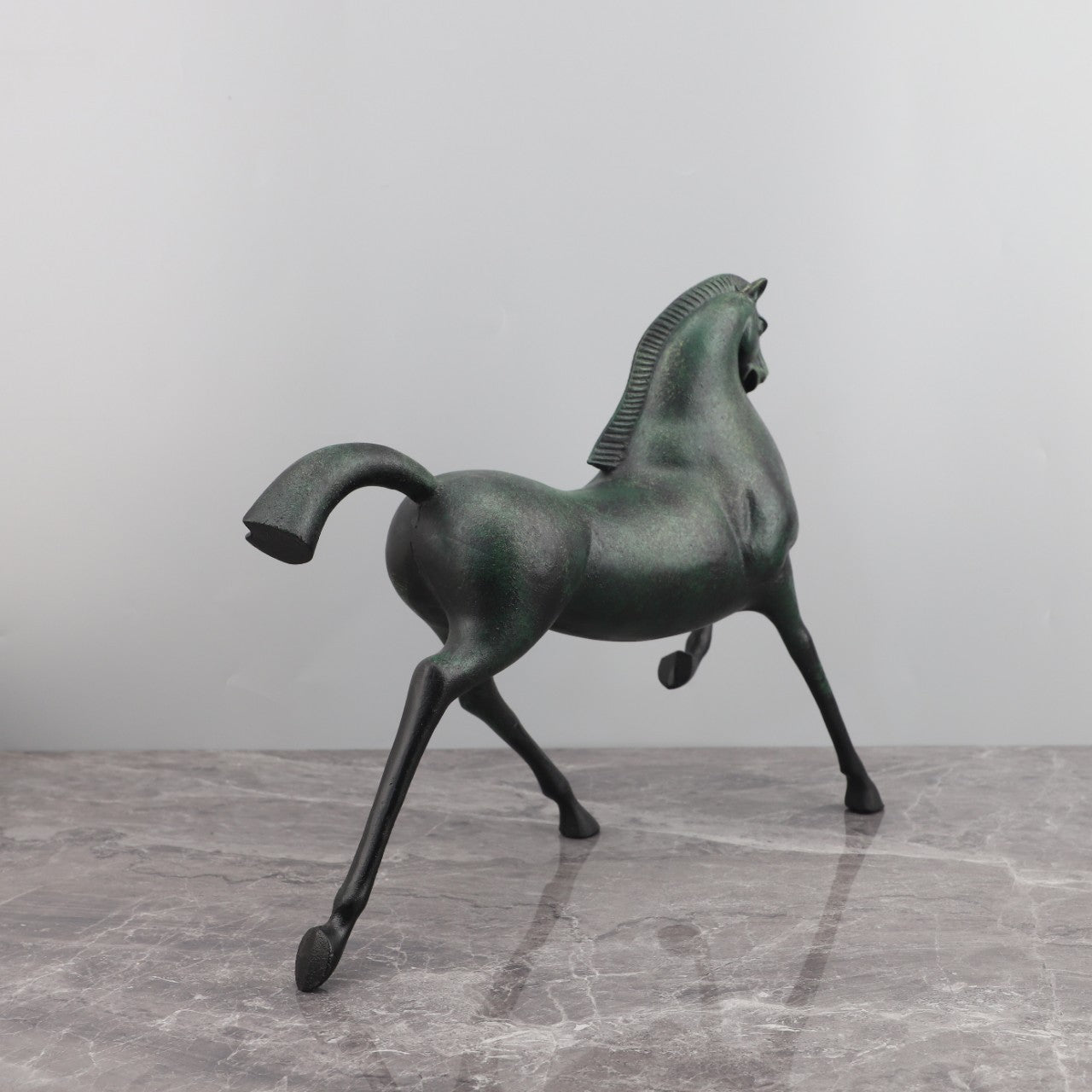 Metal Walking Horse Ornament