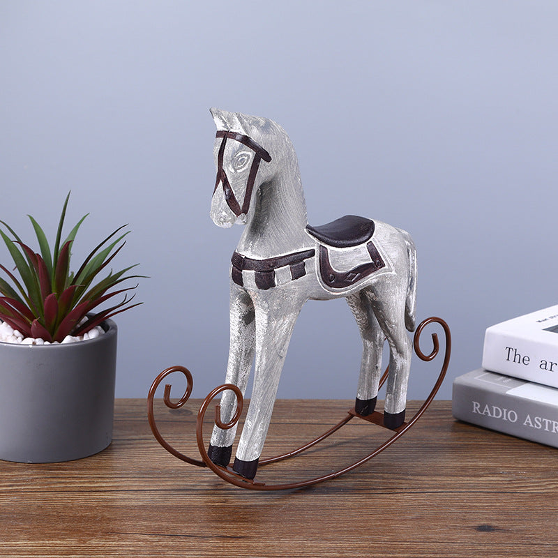 Resin Rocking Horse Ornament