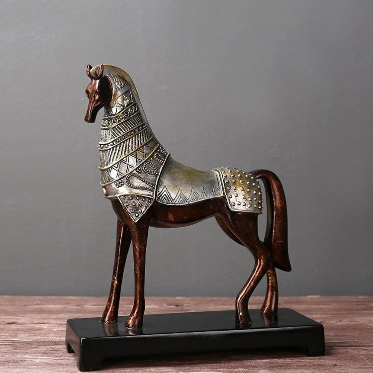 'Horse of War' Resin Ornaments