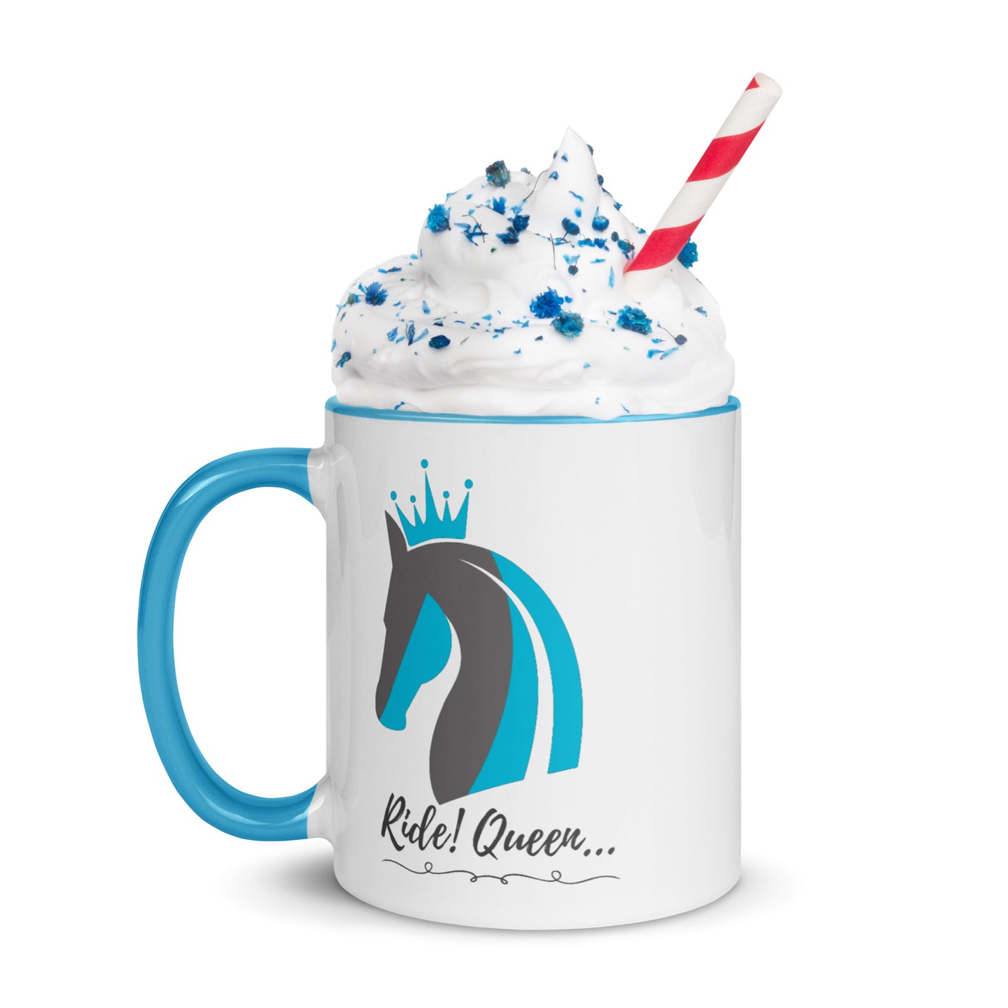 Ride Queen - RQ Logo Aqua Mug