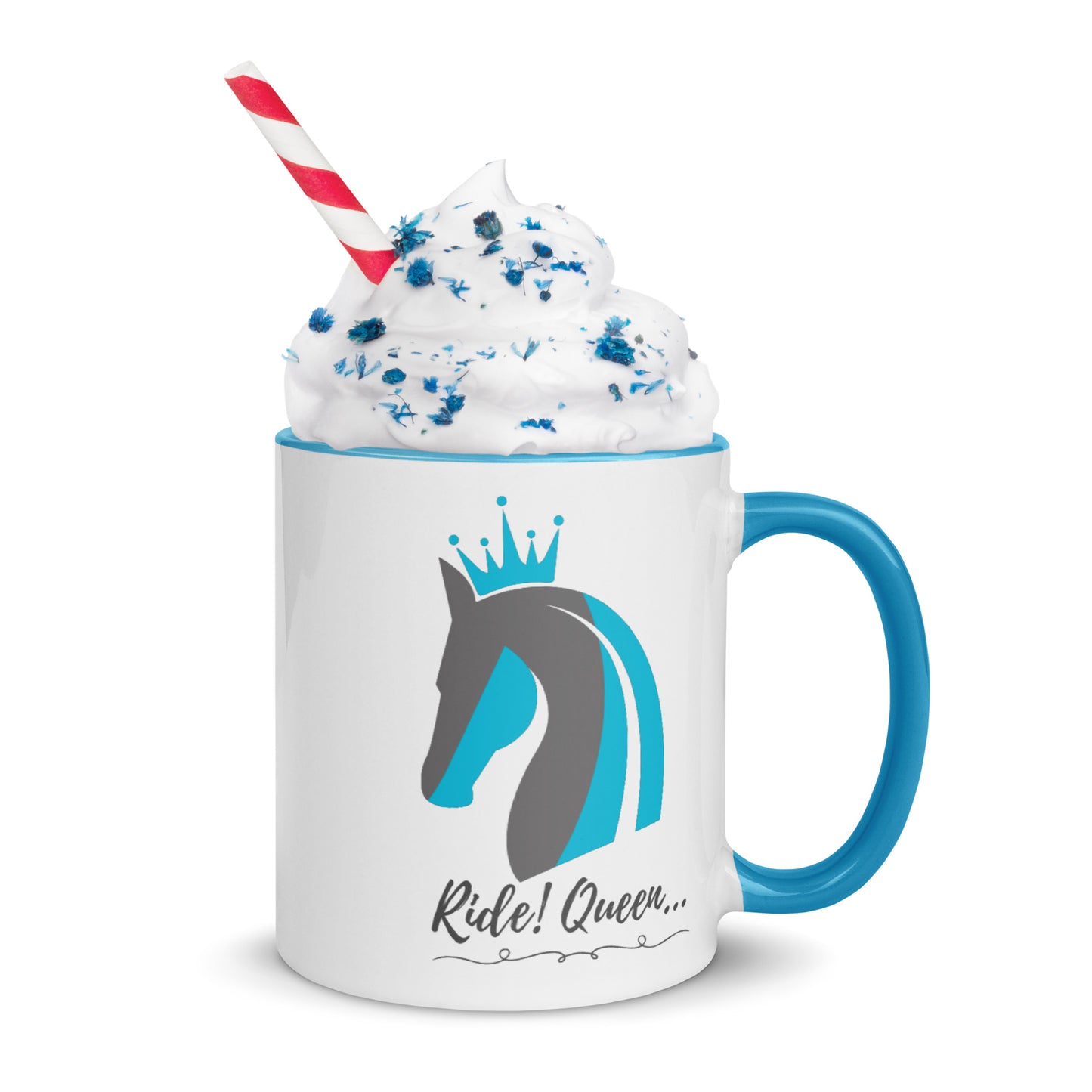 Ride Queen - RQ Logo Aqua Mug