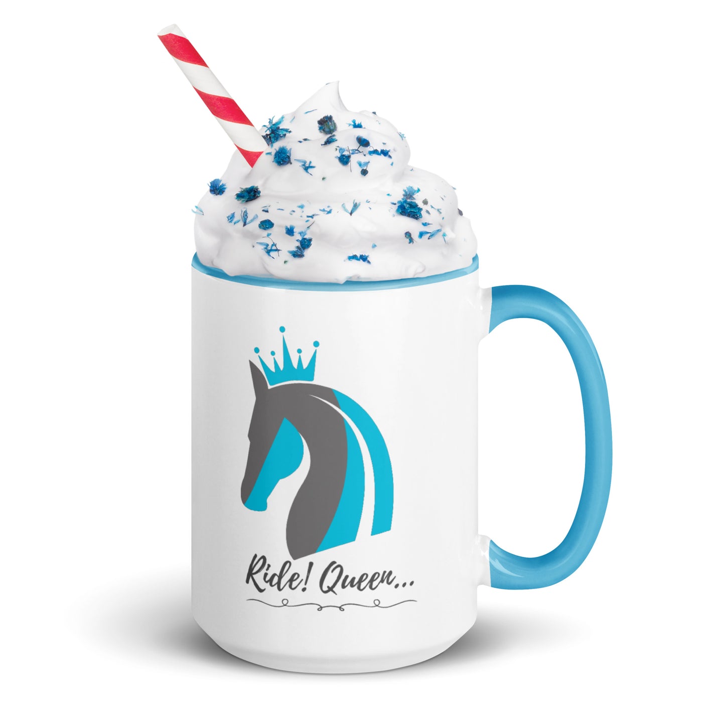 Ride Queen - RQ Logo Aqua Mug